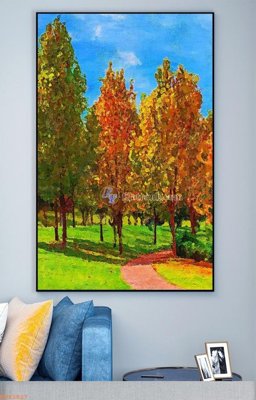 File in trần File tranh hiện đại pha lê gương KF93827 (bản gốc) bầu trời