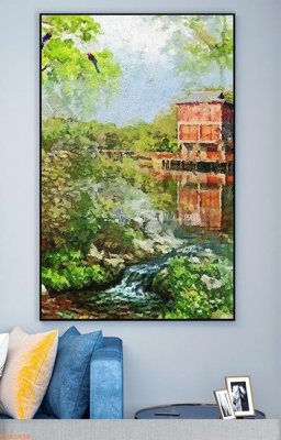 Tải xuống file tranh gốc File tranh hiện đại pha lê gương KF93838 (PSD/TIFF)