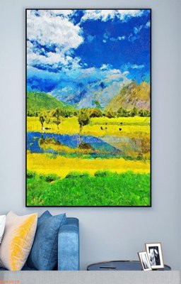 File gốc File tranh hiện đại pha lê gương KF93879 (chuẩn CMYK) cho nhà in