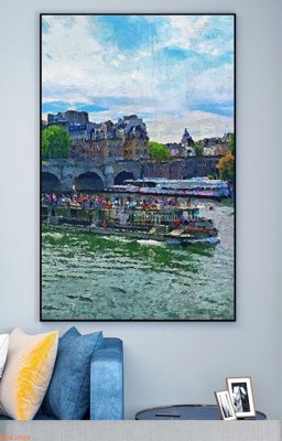 File in ấn File tranh hiện đại pha lê gương KF93904 (bản gốc) cao cấp