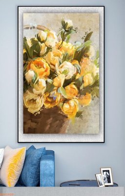 File gốc File tranh hiện đại pha lê gương KF93930 (in 3D) cho trang trí