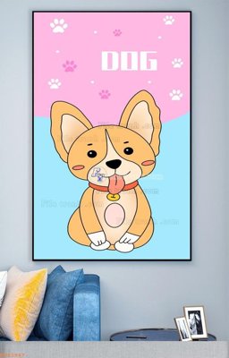 File tranh gốc File tranh hiện đại pha lê gương KF93947 (bản quyền) độc đáo