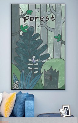 File gốc File tranh hiện đại pha lê gương KF93974 (in tráng gương) ốp tường