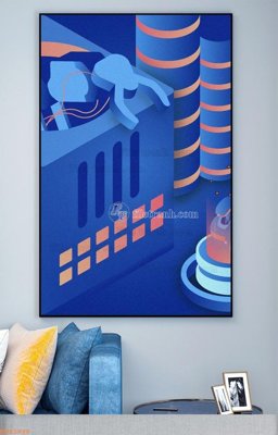 File gốc File tranh hiện đại pha lê gương KF93996 (chủ đề hiện đại) trang trí