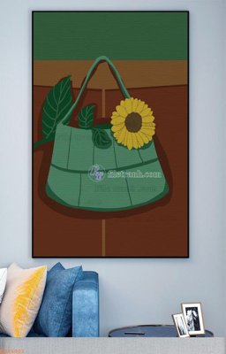 File gốc in mica File tranh hiện đại pha lê gương KF94001 chất lượng