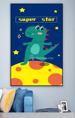 File tranh in trần File tranh hiện đại pha lê gương KF94019 (ảnh gốc siêu nét)