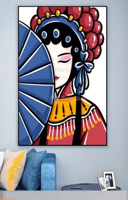 File gốc File tranh hiện đại pha lê gương KF94064 (thiết kế) cho in ấn