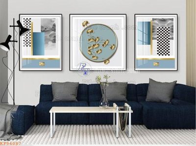 File tranh File tranh hiện đại pha lê gương KF94087 (bản gốc) treo phòng ăn