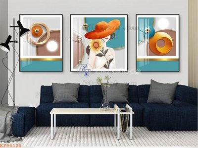 Download file tranh File tranh hiện đại pha lê gương KF94120 (file gốc PSD)