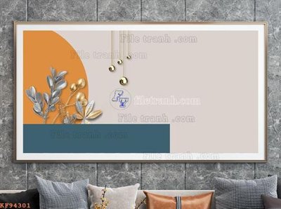 File tranh File tranh hiện đại pha lê gương KF94301 (ảnh gốc) in trần 3D