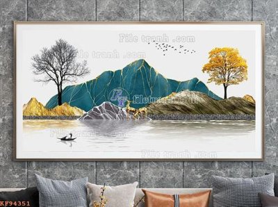 Tải file File tranh hiện đại pha lê gương KF94351 (gốc) chủ đề tôn giáo