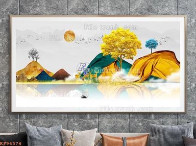 Tải file gốc File tranh hiện đại pha lê gương KF94374 (in khổ lớn) không vỡ