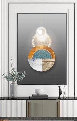 File gốc File tranh hiện đại pha lê gương KF94435 (in 3D) cho trang trí