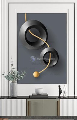 File gốc File tranh hiện đại pha lê gương KF94455 (dành cho trang trí nội thất)