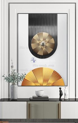 File PSD File tranh hiện đại pha lê gương KF94466 (bản gốc) dễ dàng edit