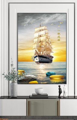 File gốc File tranh hiện đại pha lê gương KF94541 (bản quyền) cho in ấn