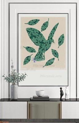 File gốc File tranh hiện đại pha lê gương KF94546 (in lụa) hoa văn cổ điển