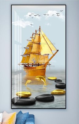 File tranh File tranh hiện đại pha lê gương KF94567 (gốc) chủ đề tĩnh vật