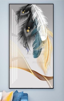 File gốc File tranh hiện đại pha lê gương KF94589 (ảnh chi tiết) để in lụa