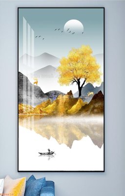 File gốc File tranh hiện đại pha lê gương KF94615 (phiên bản chuẩn) để in ấn