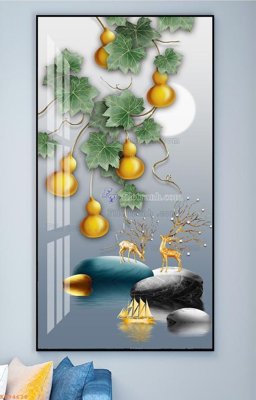 File in trần File tranh hiện đại pha lê gương KF94628 (file gốc) chủ đề vũ trụ