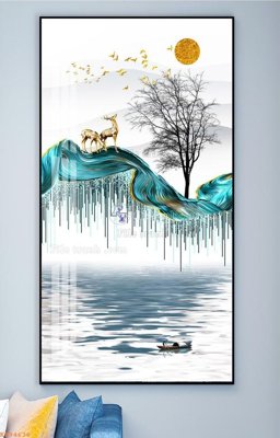 File gốc File tranh hiện đại pha lê gương KF94636 (cho in ấn) từ kho Filetranh