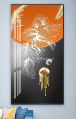 File tranh File tranh hiện đại pha lê gương KF94676 (gốc) chủ đề tĩnh vật