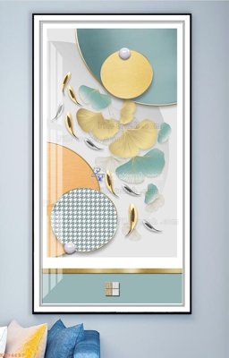 File tranh File tranh hiện đại pha lê gương KF94687 (bản gốc) treo quán cafe