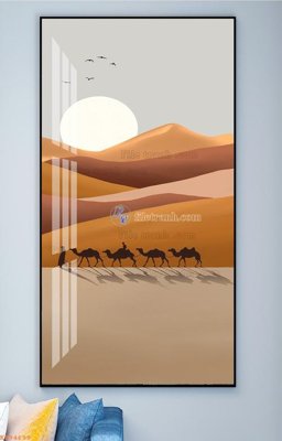 File in ấn File tranh hiện đại pha lê gương KF94699 (bản gốc) cao cấp