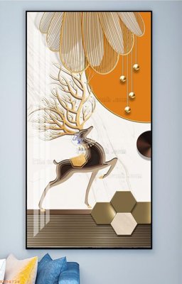 File ảnh File tranh hiện đại pha lê gương KF94724 (gốc) in PP, decal