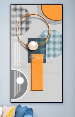 File tranh gốc File tranh hiện đại pha lê gương KF94757 (bản đẹp) độc quyền