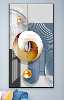 File gốc File tranh hiện đại pha lê gương KF94765 (in lụa) tranh thuận buồm