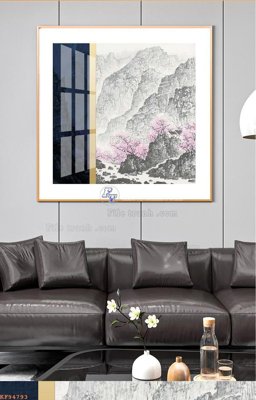 File gốc File tranh hiện đại pha lê gương KF94793 (thiết kế) cho in ấn