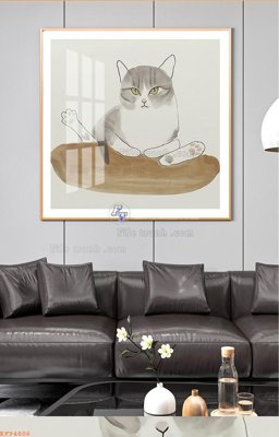 File gốc File tranh hiện đại pha lê gương KF94806 (phong cách) châu Âu