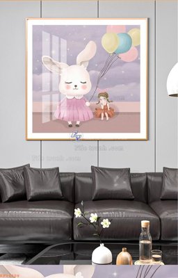 File gốc File tranh hiện đại pha lê gương KF94809 (PNG) không nền chất lượng