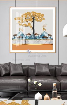 File PSD in ấn File tranh hiện đại pha lê gương KF94813 (chất lượng cao)