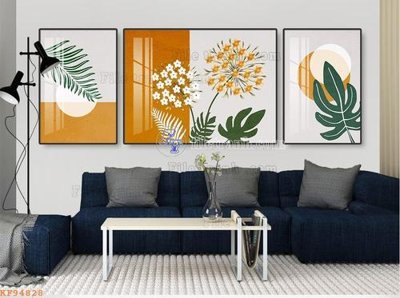 Ảnh gốc File tranh hiện đại pha lê gương KF94828 (nét căng) in mica