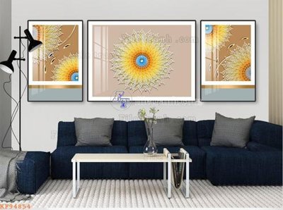 File tranh File tranh hiện đại pha lê gương KF94854 (gốc) chủ đề trẻ em