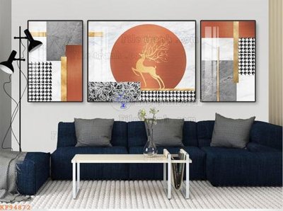 Ảnh gốc file in lụa File tranh hiện đại pha lê gương KF94872 chi tiết