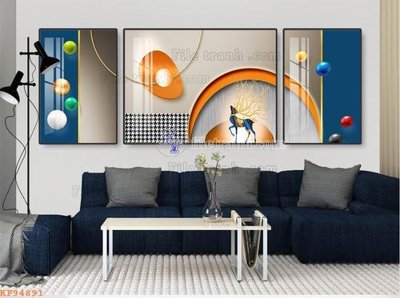 File in trần File tranh hiện đại pha lê gương KF94891 (bản gốc) hoa văn