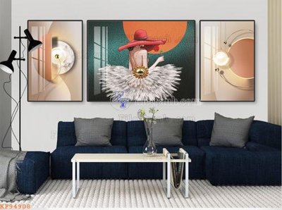 Tải file File tranh hiện đại pha lê gương KF94908 (gốc) làm tranh trang trí