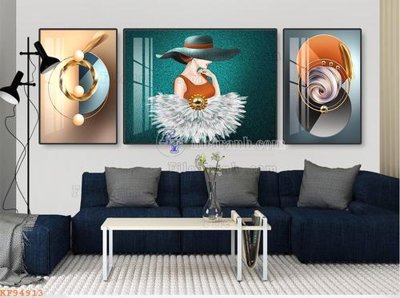 File gốc File tranh hiện đại pha lê gương KF94913 (bản quyền) cho in ấn