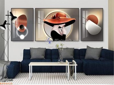 File tranh File tranh hiện đại pha lê gương KF94918 (gốc) in film