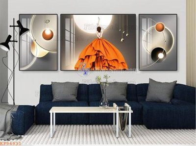 File gốc File tranh hiện đại pha lê gương KF94931 (in 3D) cho trang trí