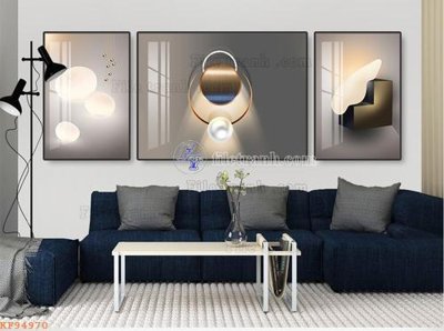 File gốc in ấn File tranh hiện đại pha lê gương KF94970 chuẩn màu CMYK