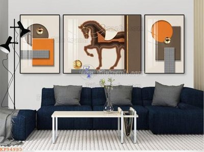 File in lụa File tranh hiện đại pha lê gương KF94983 (phong cảnh) File tranh hiện đại pha lê gương KF94983