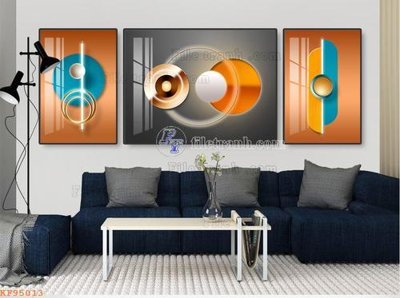 File in trần File tranh hiện đại pha lê gương KF95013 (file gốc) hoa văn 3D