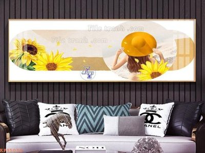 File in mica File tranh hiện đại pha lê gương KF95034 (bản gốc) sắc sảo