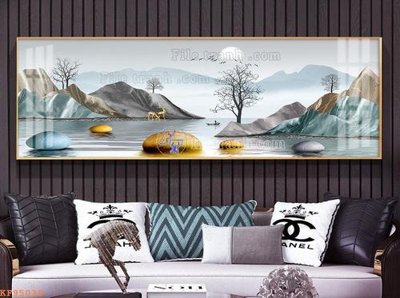 File tranh trang trí File tranh hiện đại pha lê gương KF95039 (file gốc)