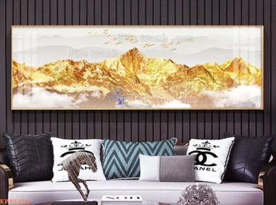 File in ấn File tranh hiện đại pha lê gương KF95056 (bản gốc) chất lượng cao